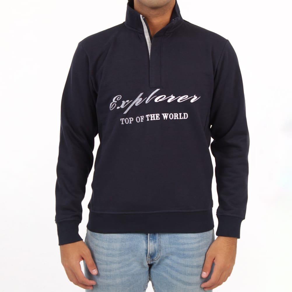 Embroidery Half-Zip Sweatshirt (Explorer)