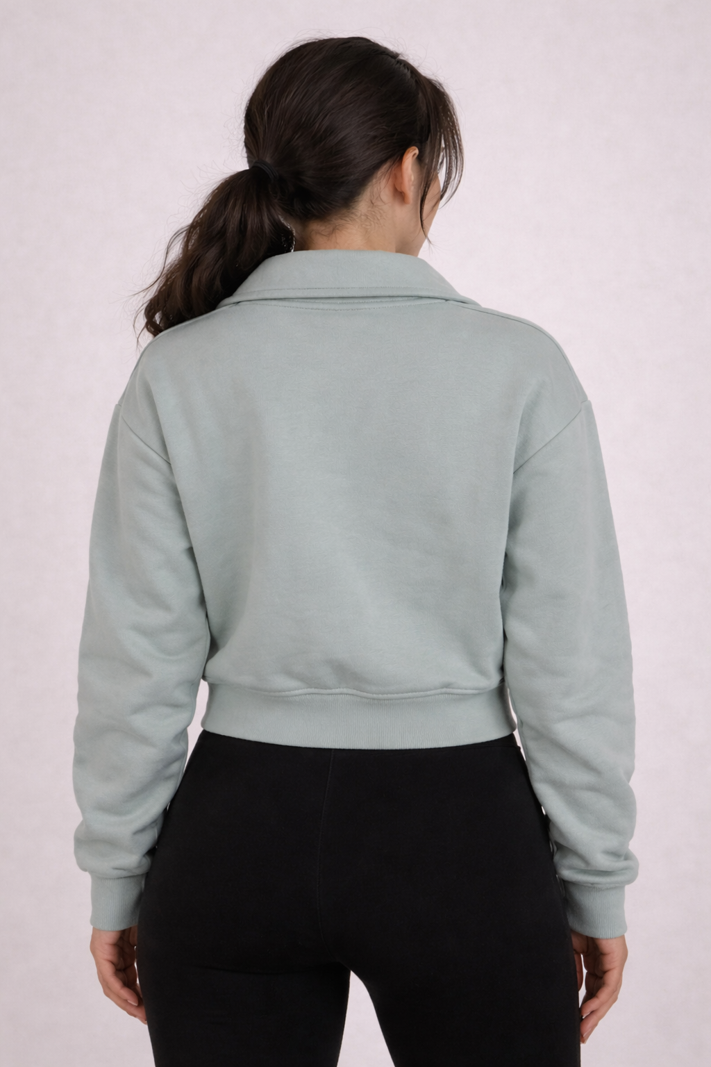 Cropped Zip-Up Jacket