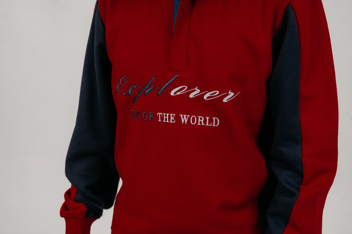 Embroidery Half-Zip Sweatshirt (Explorer)