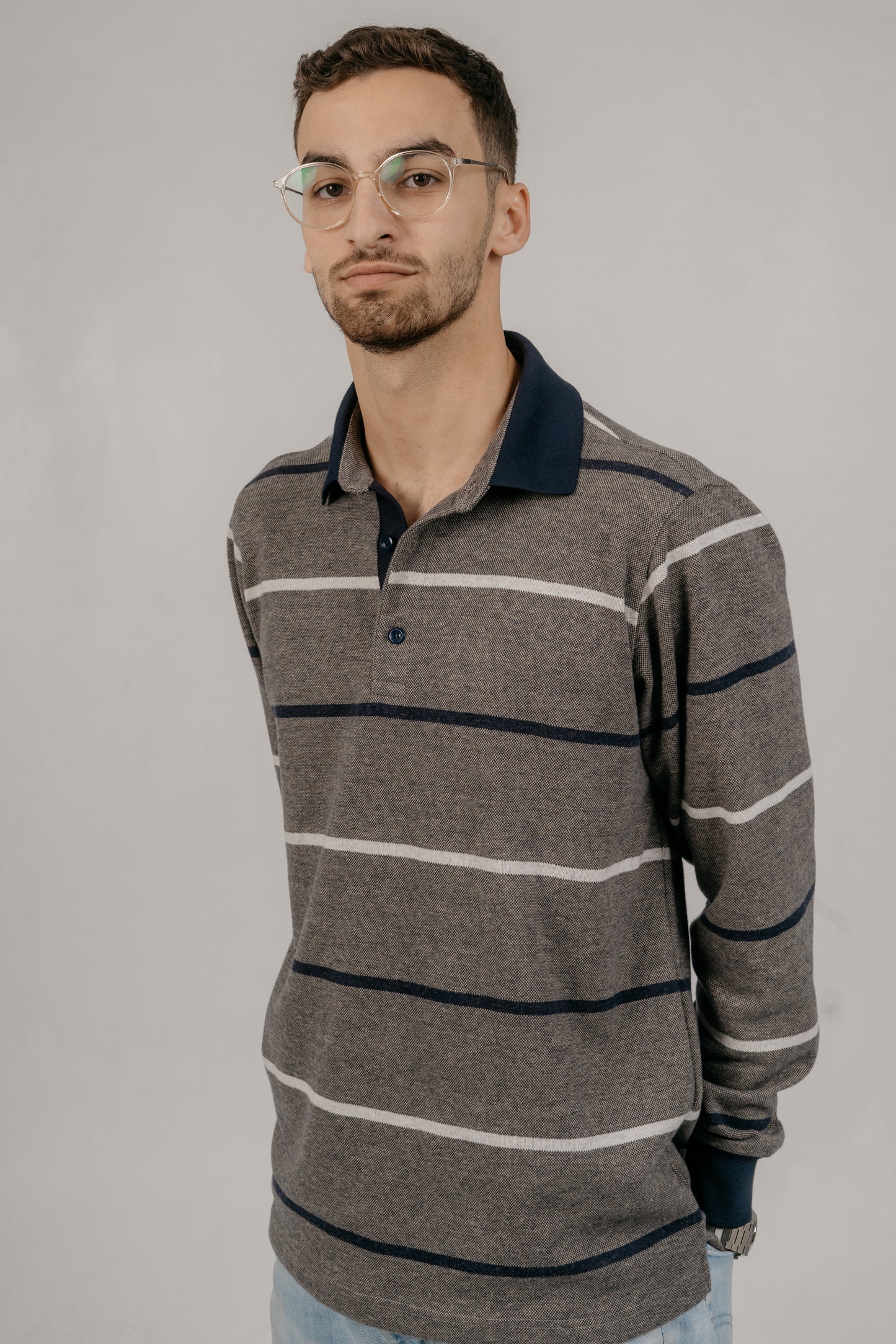 Striped Polo Shirt (long sleeve)