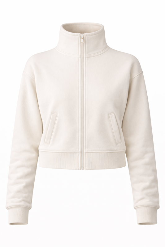 Cropped Zip-Up Jacket