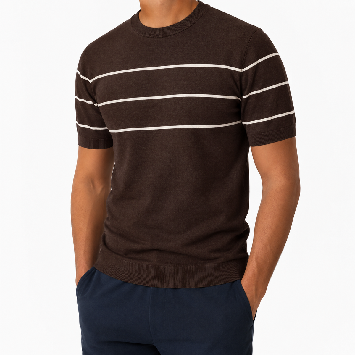 Striped Grey Knit