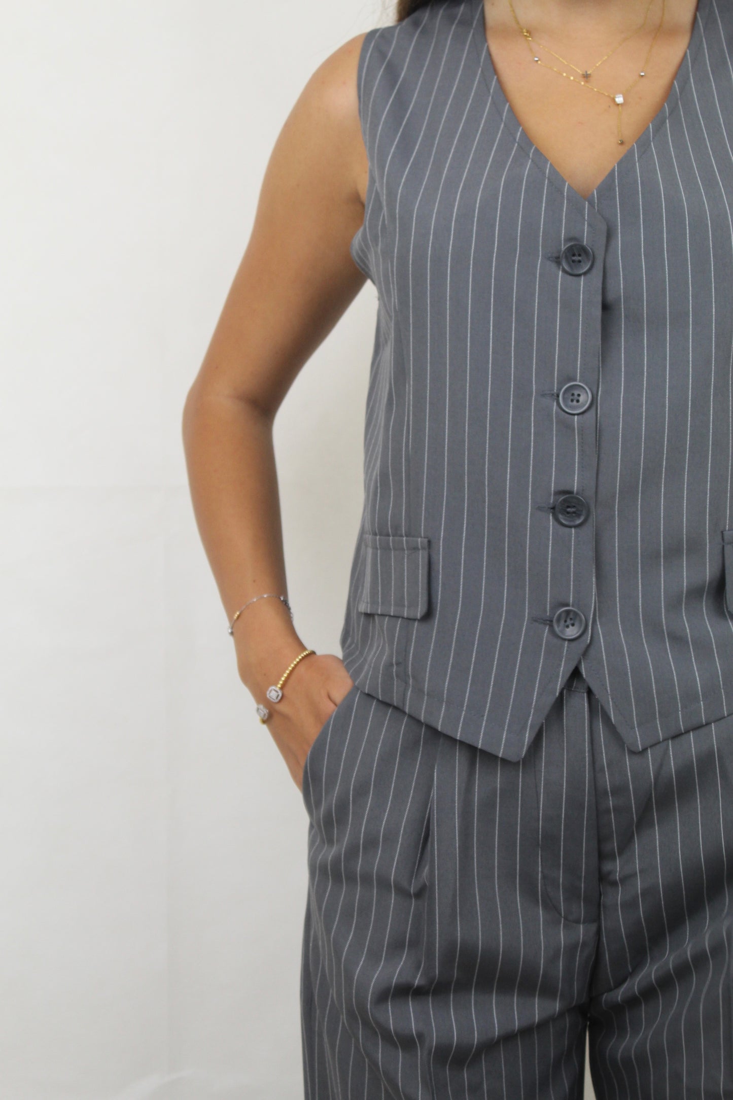 Tailored Striped Set