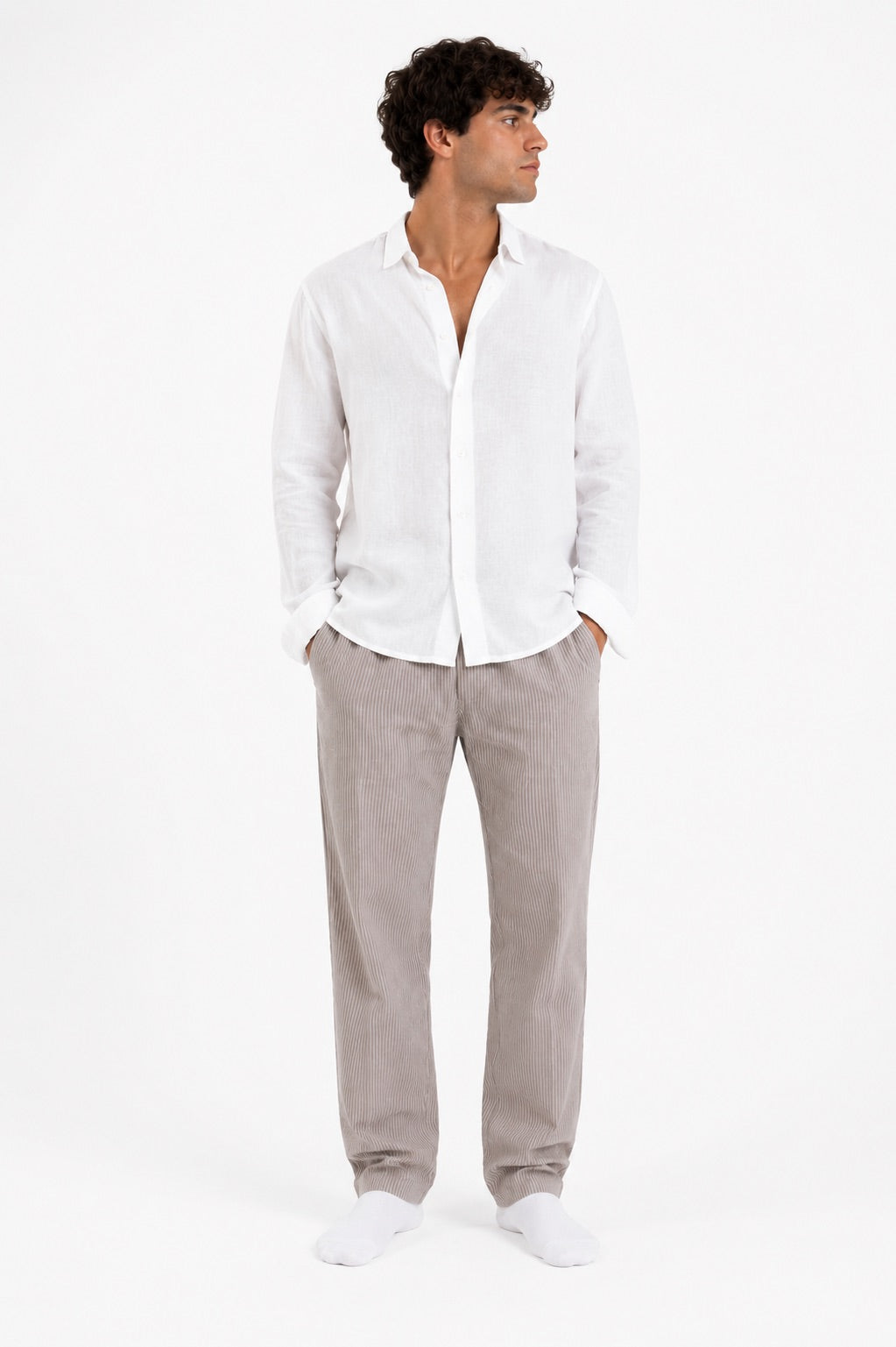 Striped Brown Pants