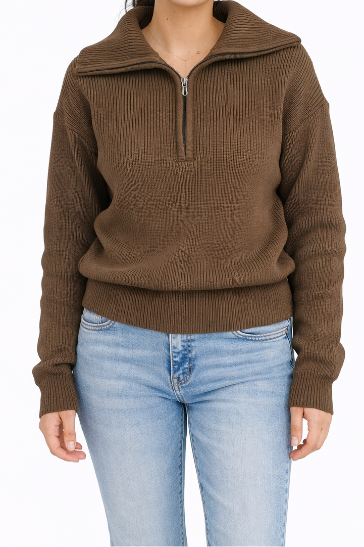 Knitted Quarter-Zip