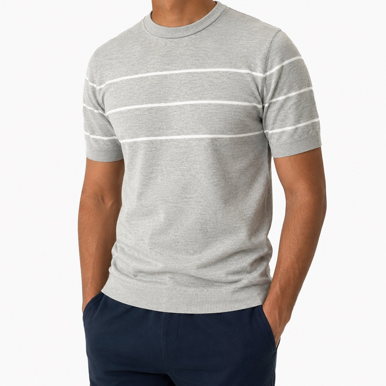 Striped Grey Knit