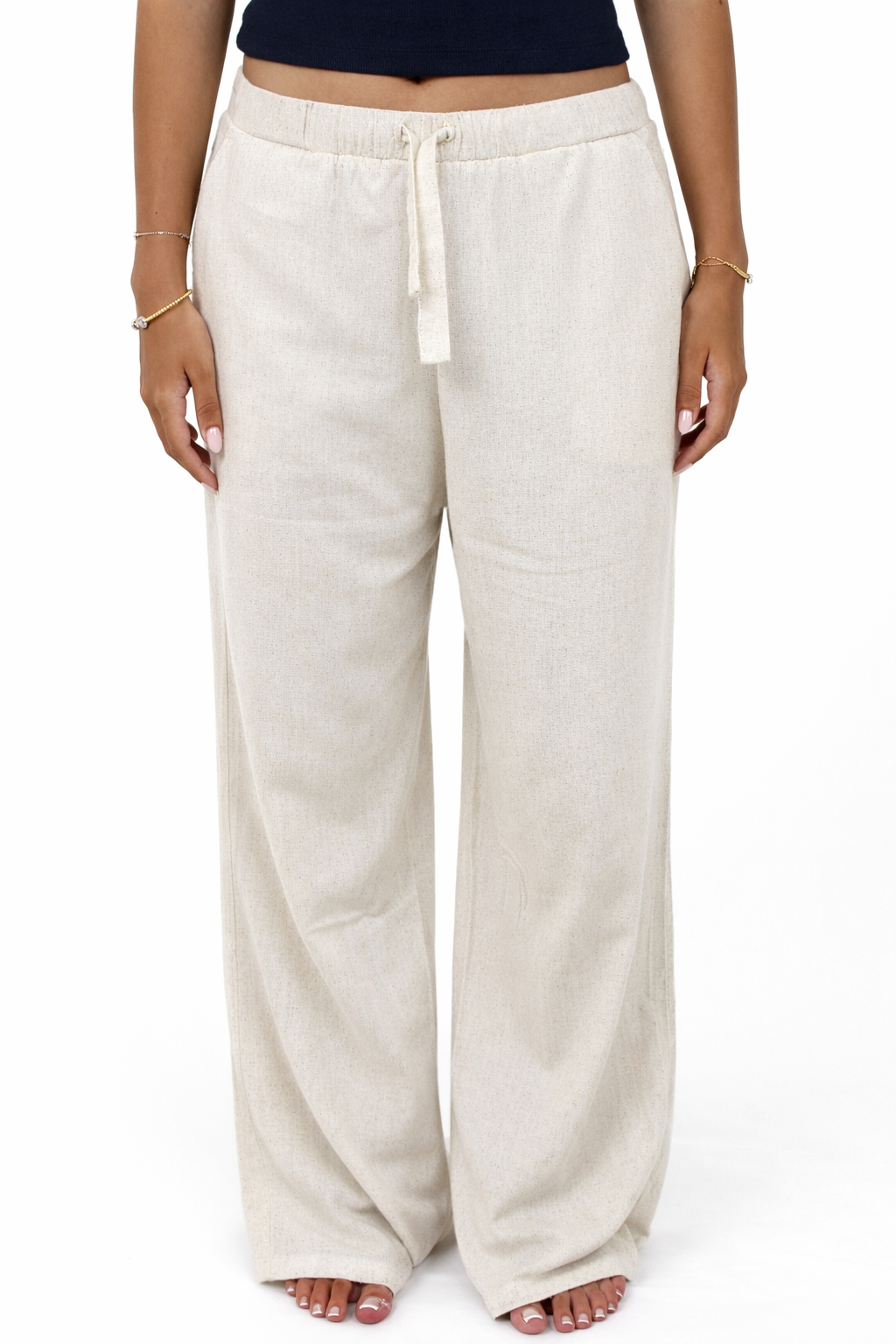 Linen blend Pants