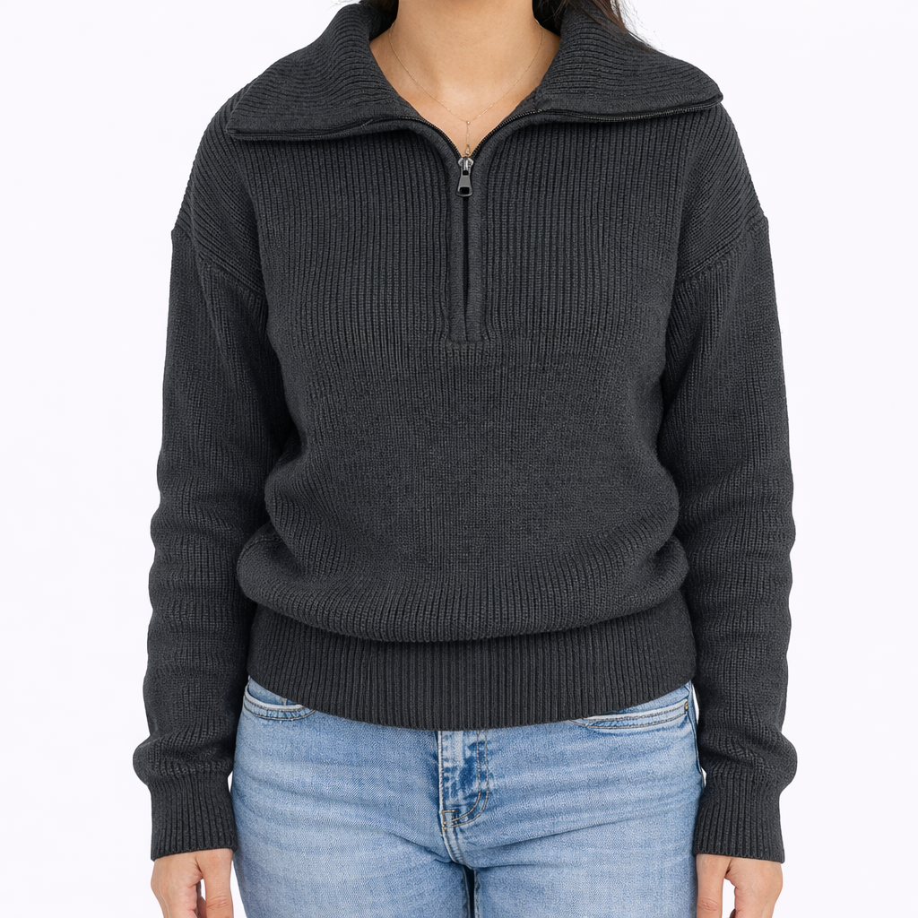 Knitted Quarter-Zip