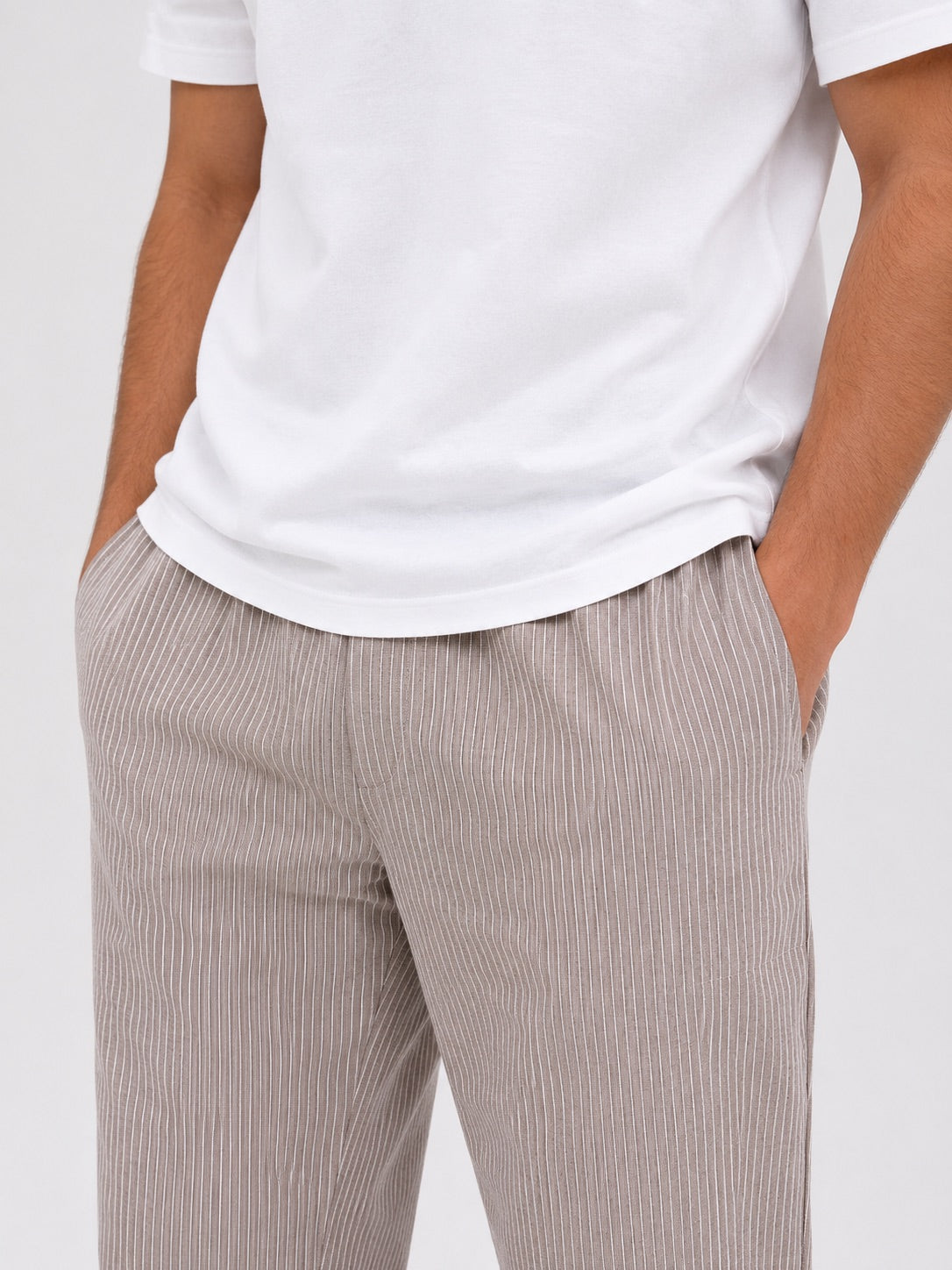 Striped Brown Pants