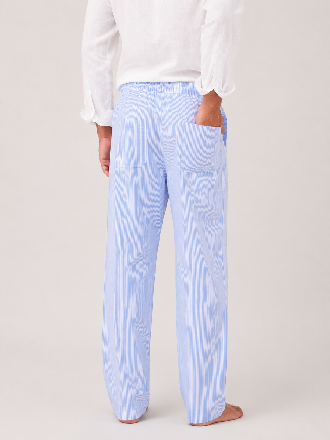 Blue Striped Pants