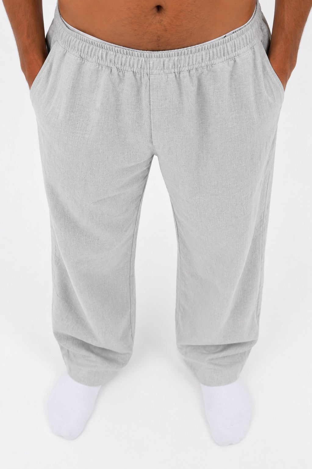 Textured Grey Pants