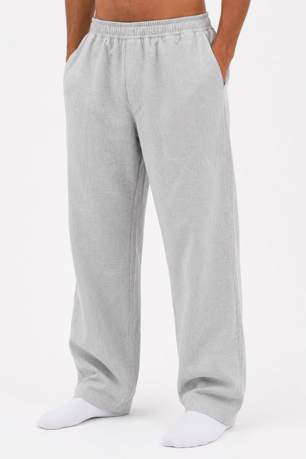Textured Grey Pants