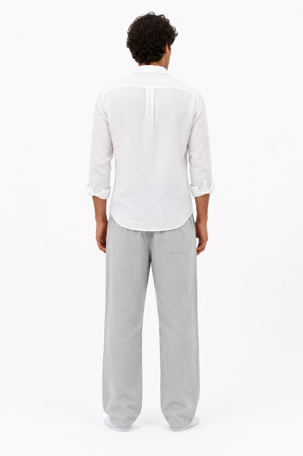 Textured Grey Pants