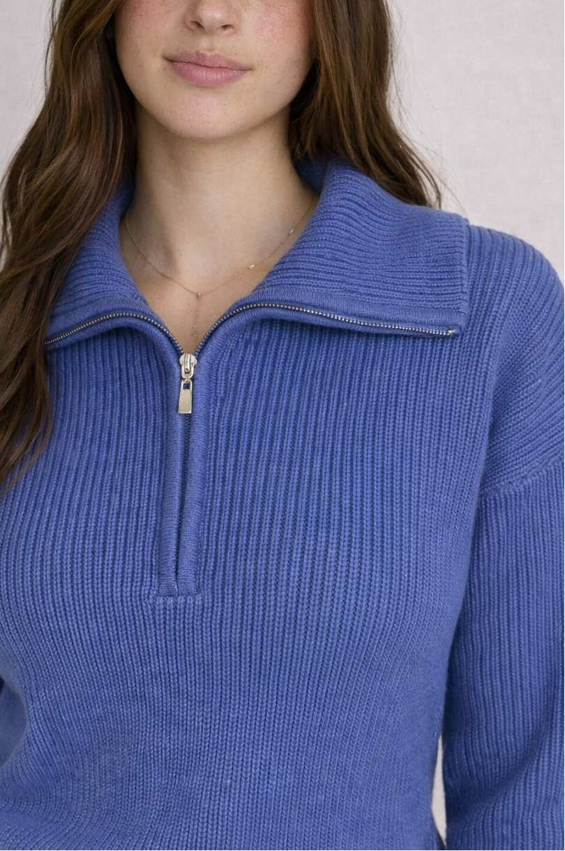 Knitted Quarter-Zip