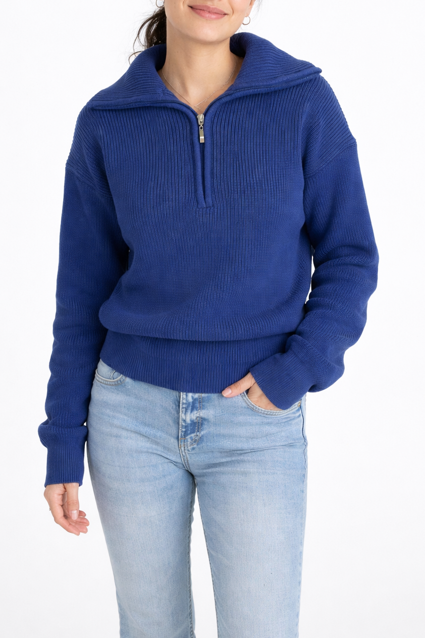 Knitted Quarter-Zip