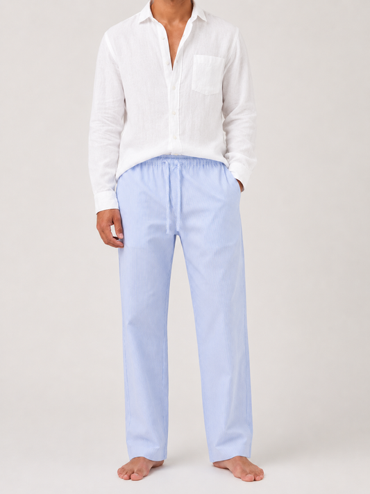 Blue Striped Pants