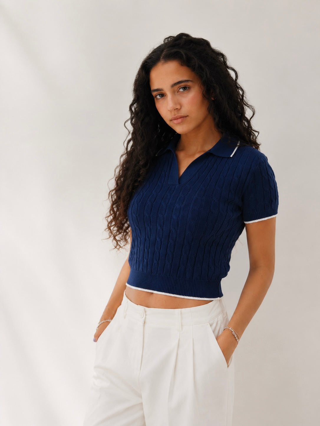 Knitted Polo Shirt