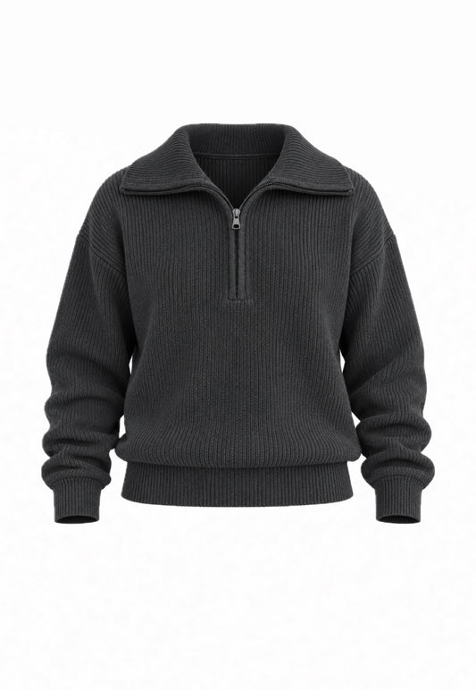 Knitted Quarter-Zip