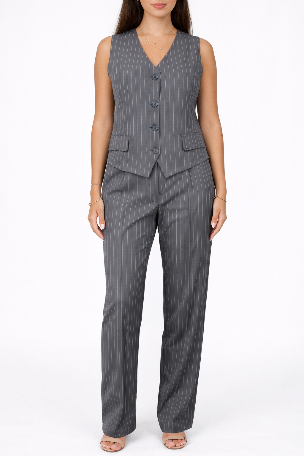 Tailored Striped Set