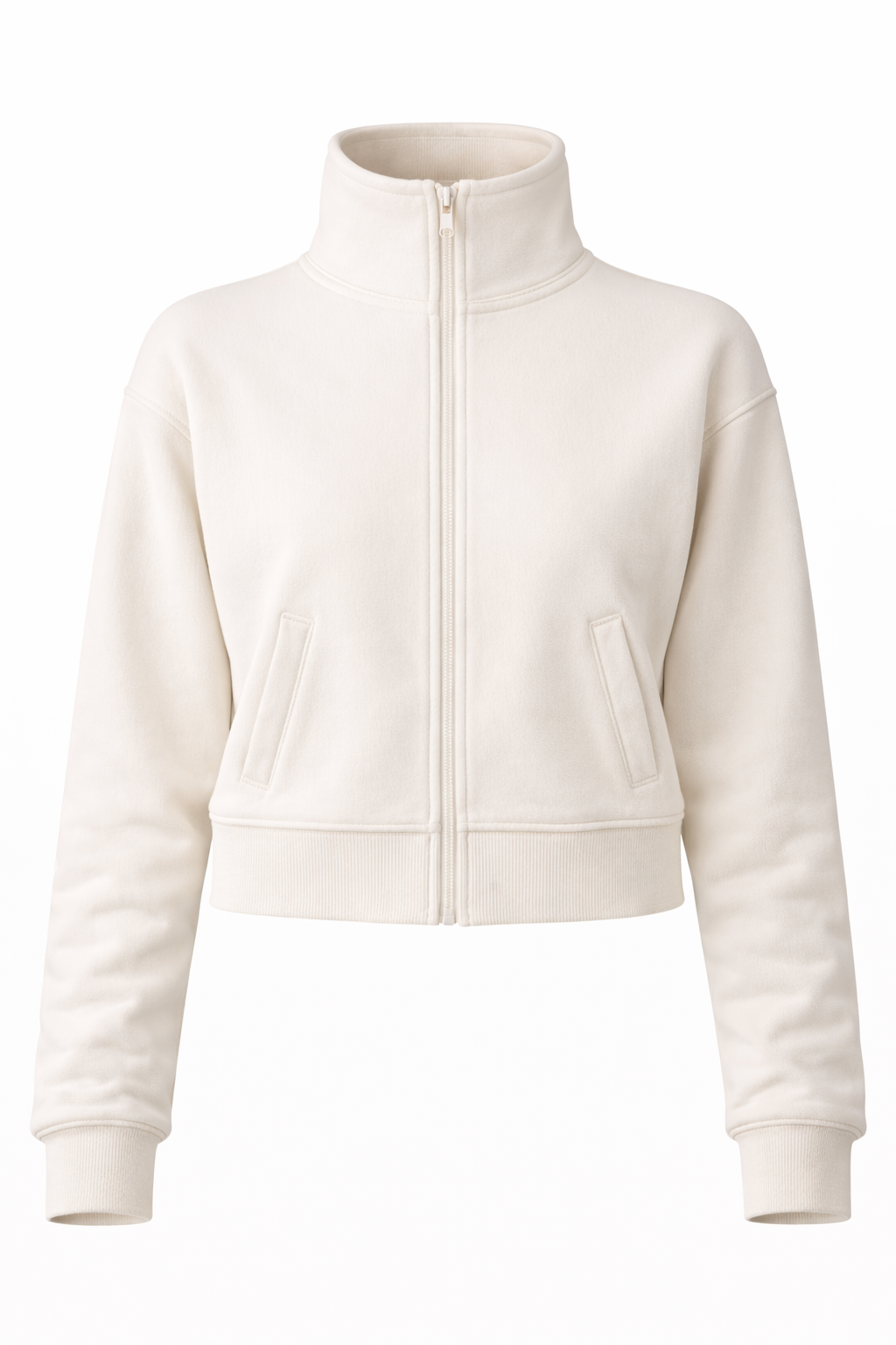 Cropped Zip-Up Jacket