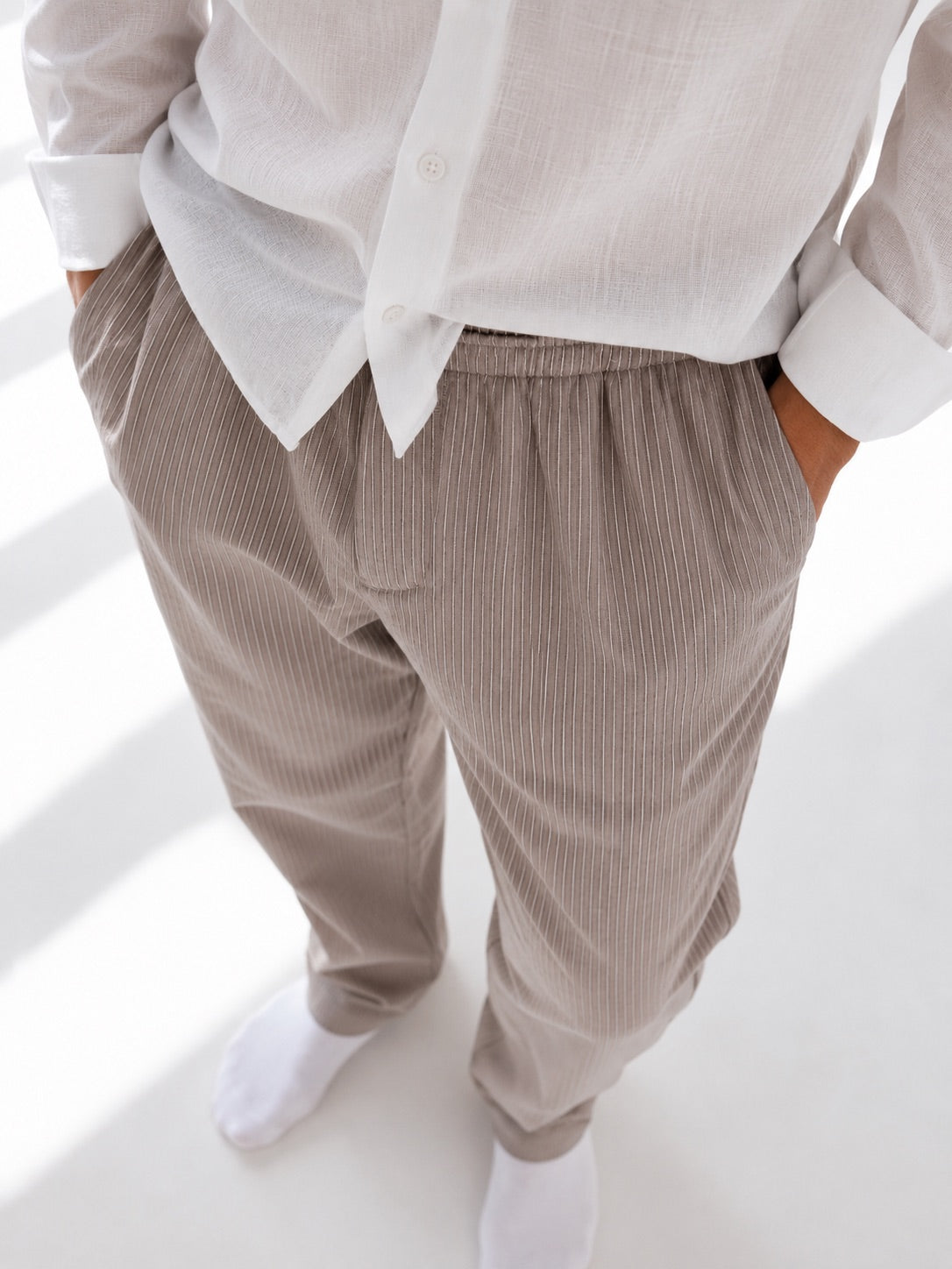 Striped Brown Pants