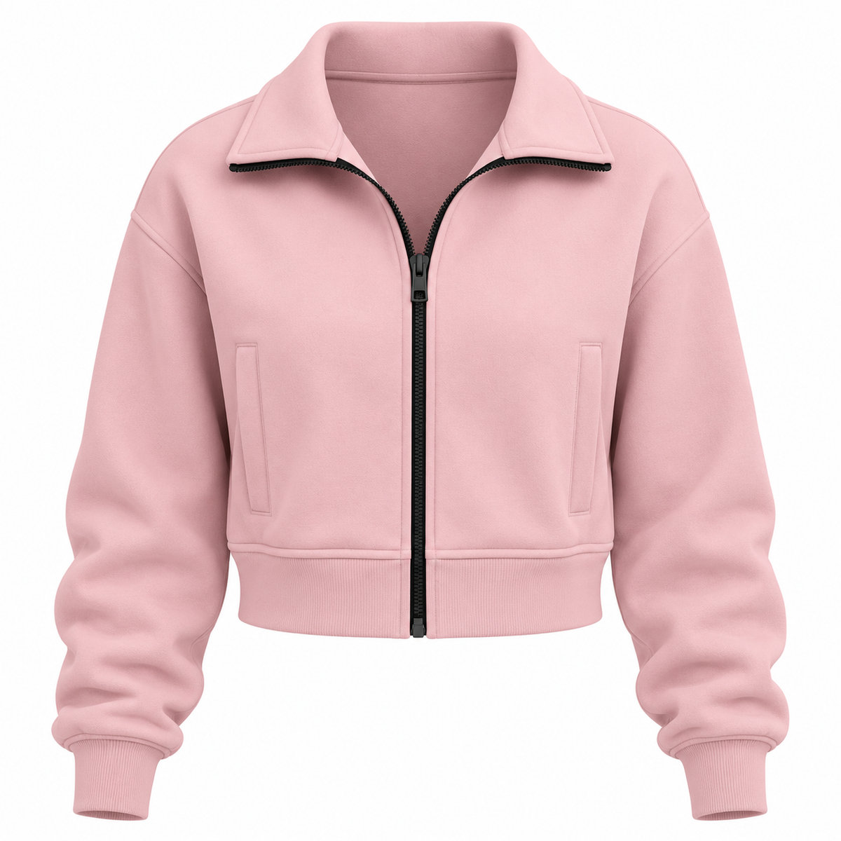 Cropped Zip-Up Jacket