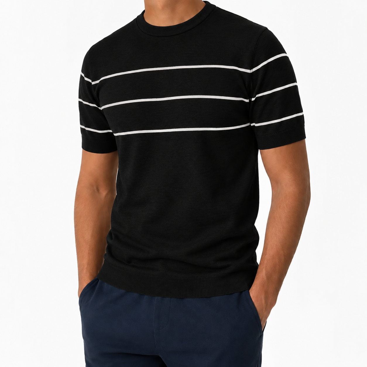 Striped Grey Knit