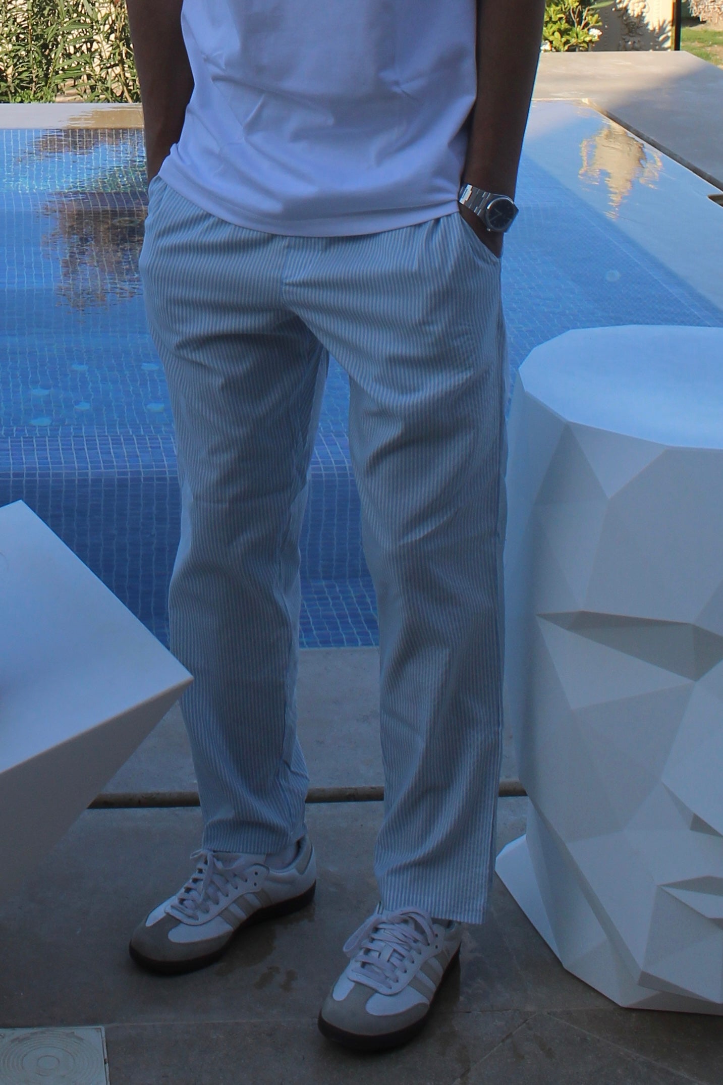 Casual striped pants