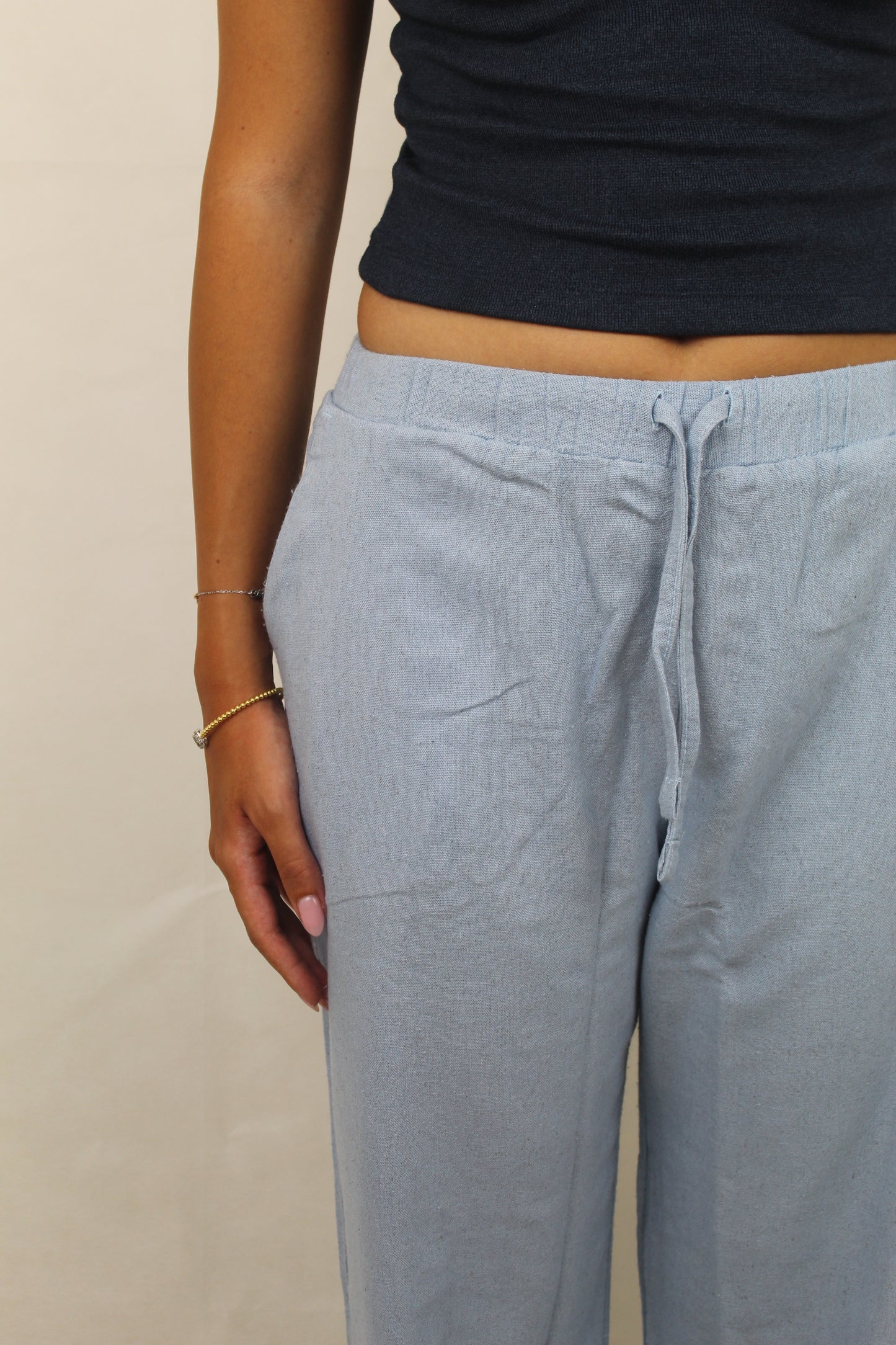 Linen blend Pants