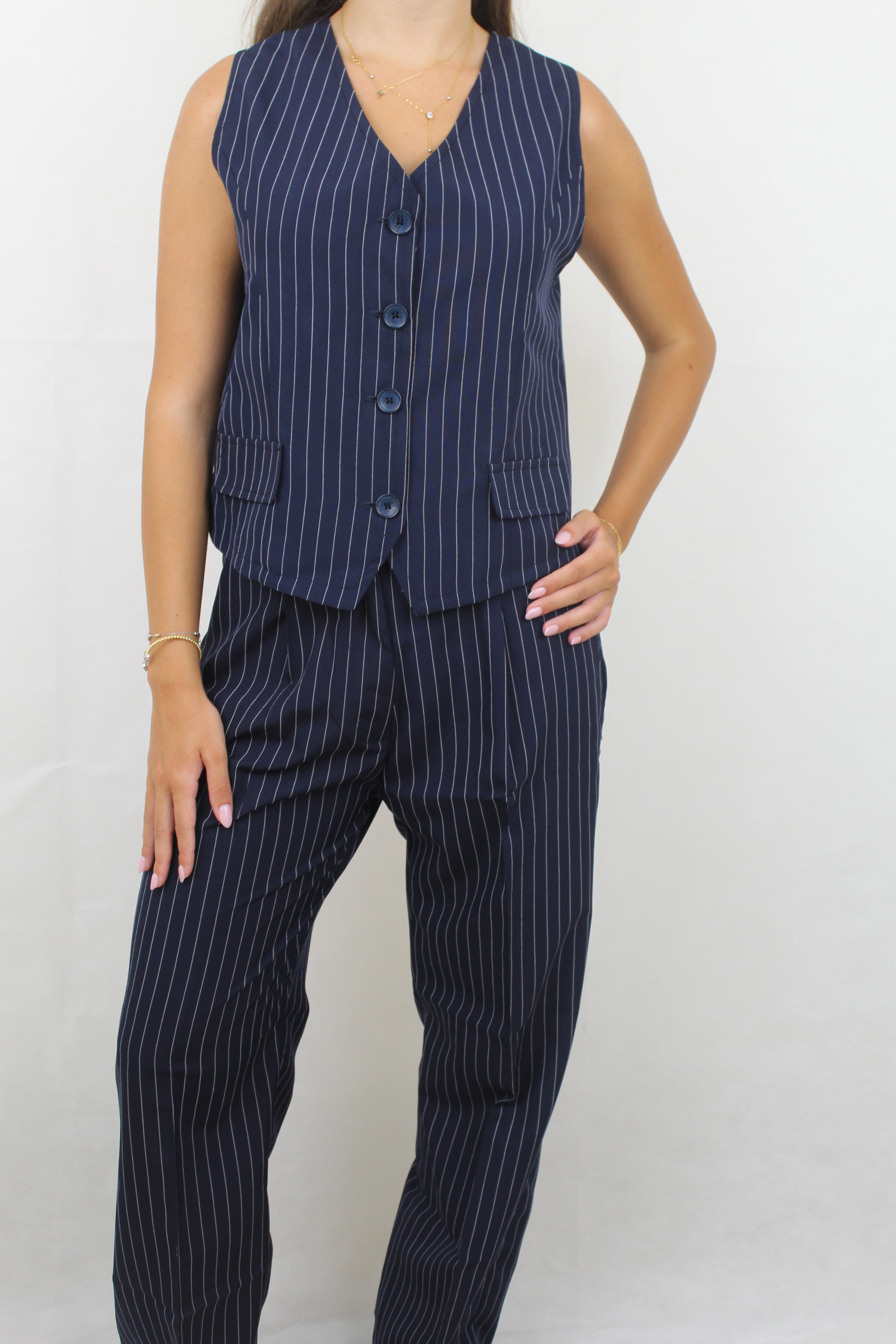 Tailored Striped Set