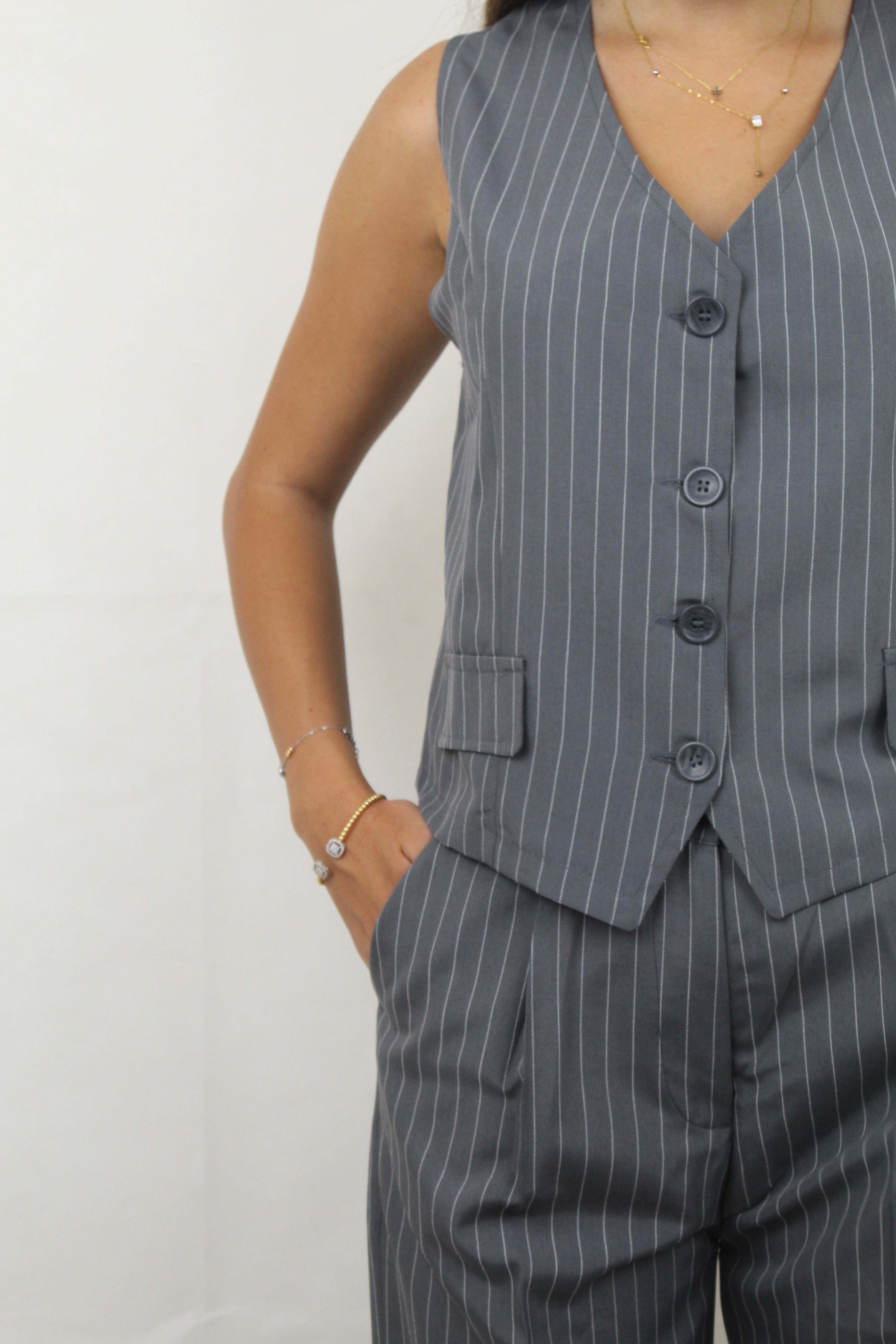 Tailored Striped Set