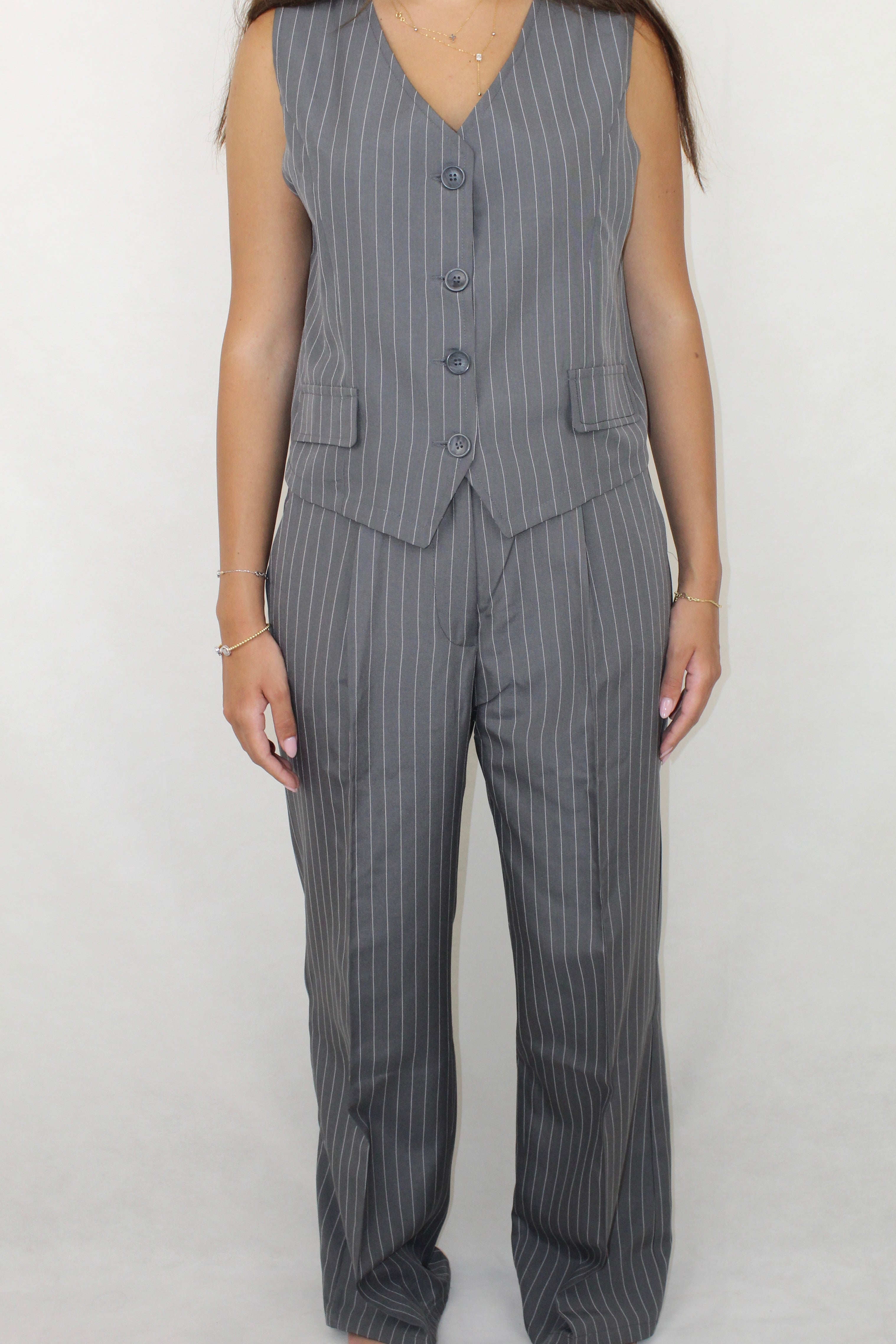 Tailored Striped Set