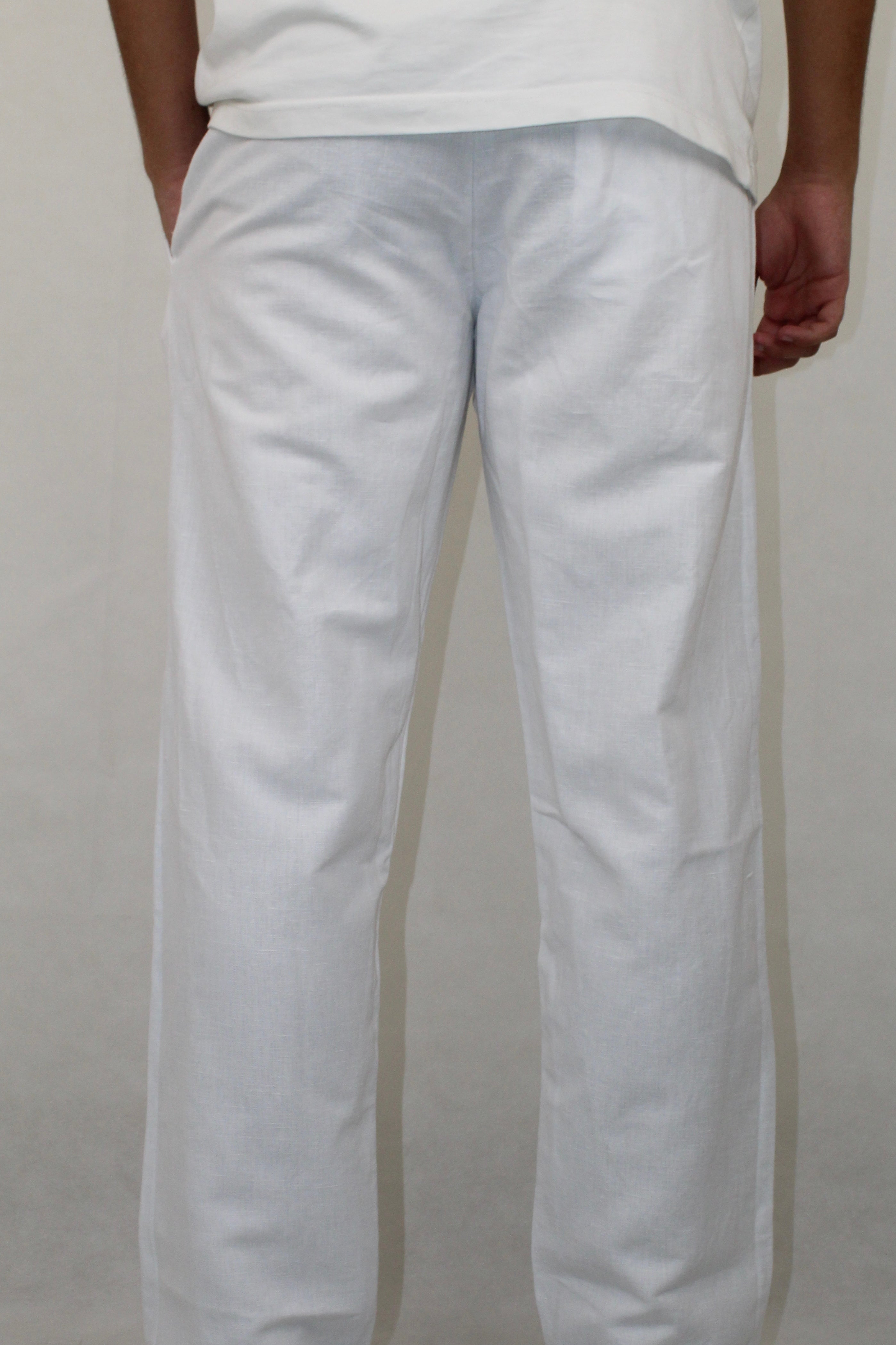 White Linen Pants
