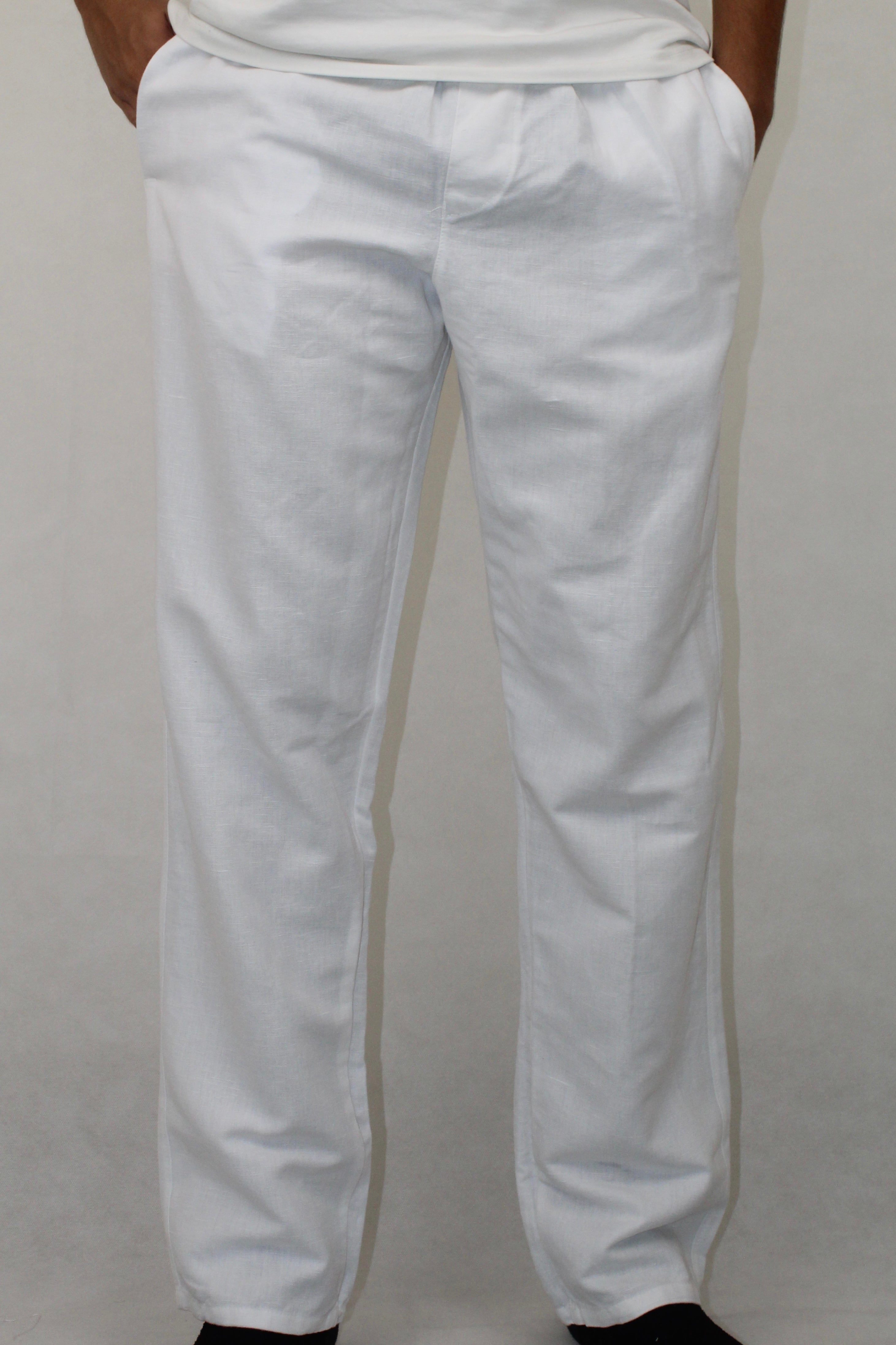 White Linen Pants