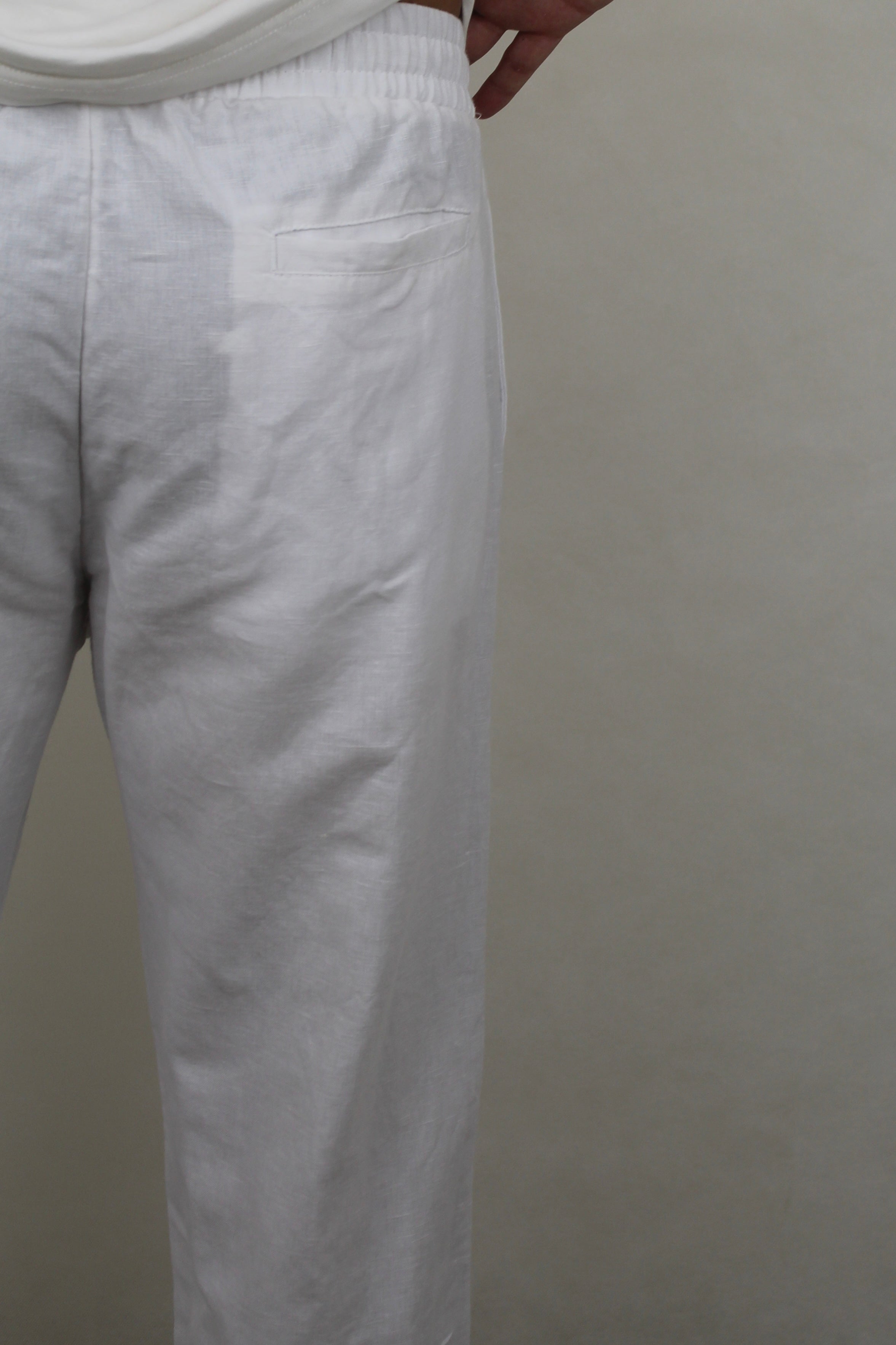 White Linen Pants