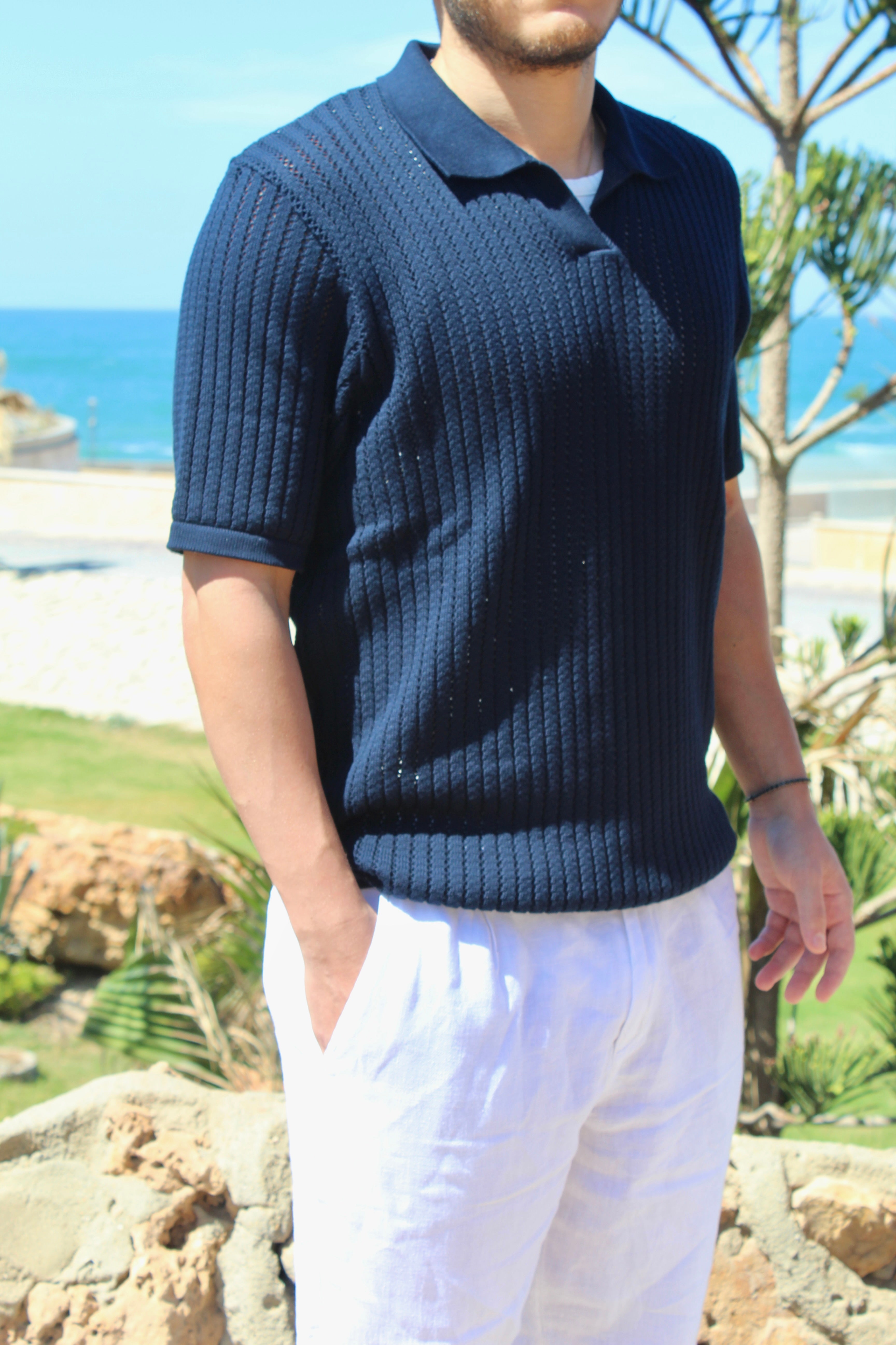 Knitted Polo T-shirt